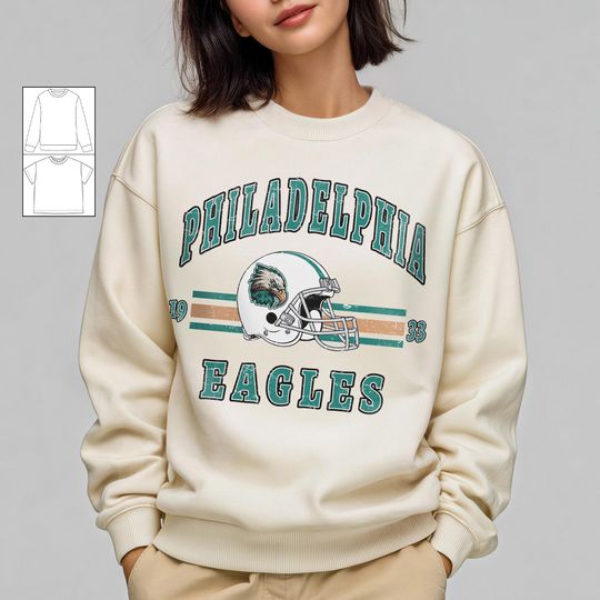 Discover Philadelphia Eagles Sweatshirt: Unisex Vintage Football Shirt