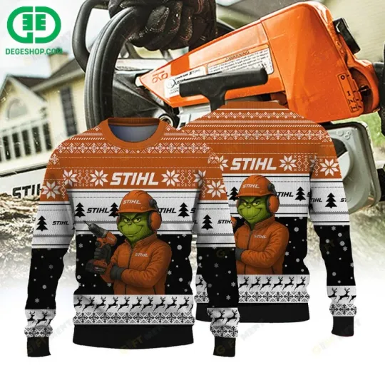 Discover funny character Stihl Christmas Ugly Sweater