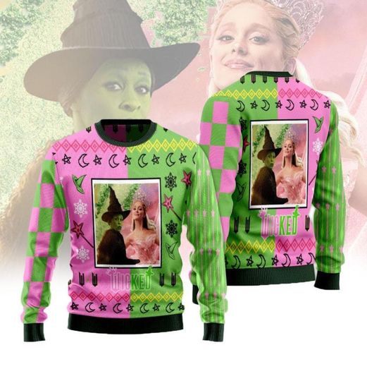 Wicked Ugly Christmas Sweater, Wizard of Oz Movie Merch