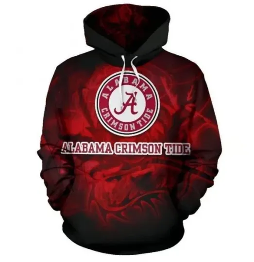 Discover Ala!bama Cri@mson Ti.de Hoodie 3D, Gift For Fans, Christmas Gift
