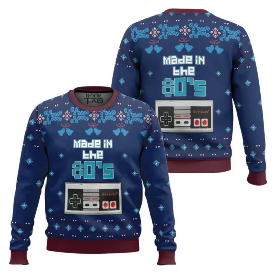 Discover Nintendo Made In The 80s Ugly Christmas Sweater All Sizes