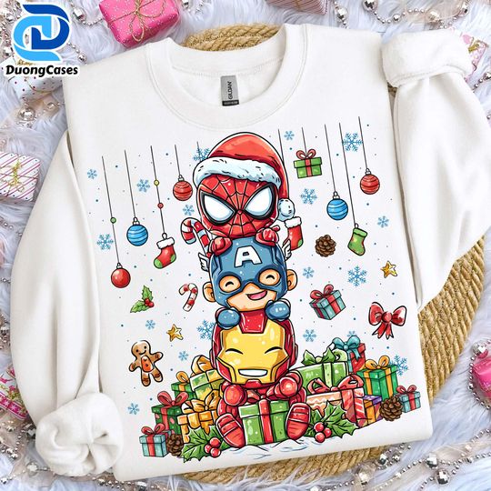 Discover Superhero Christmas PNG, Funny Christmas Characters, Hero Funny Christmas Png, Spider Christmas Png, Cartoon Christmas Characters Png