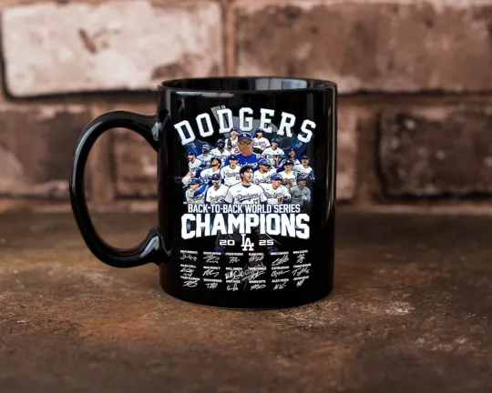 2025 World Series Coffee Mug Dodgers Blue Jays