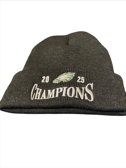 embroidered | beanie | eagles | Super bowl | champions | Valentines Day | football