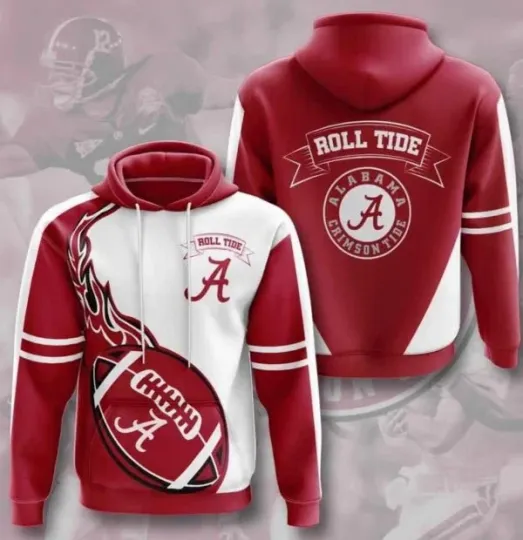 Discover Sports American Football NCAAF Ala@bama Crim!son Tide USA 71 Hoodie 3D