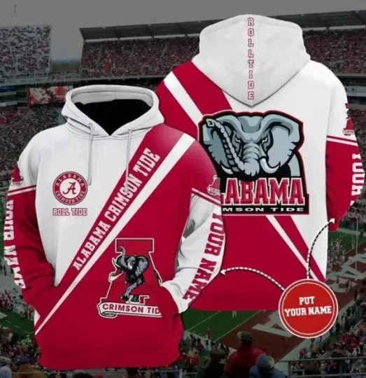 Discover Albm Cri@mson Ti.de 24 football Gift For Fan 3D Hoodie Bomber Jacket