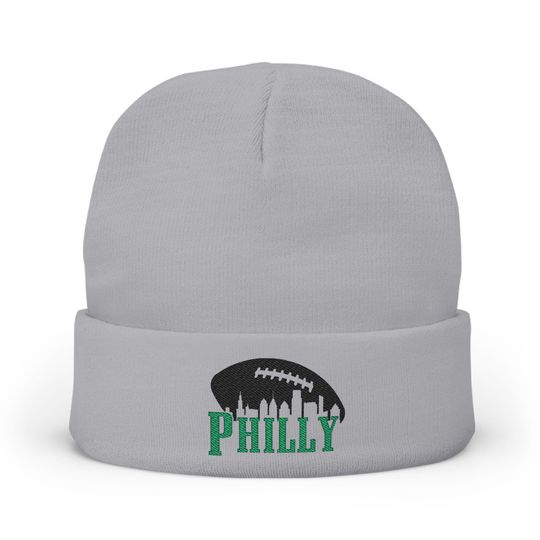 Discover Embroidered Knit Beanie for Football Fans |Eagles Winter Hat, Gift for Him/Her, Team Hat, Go Birds, Philadelphia, Philly Philly