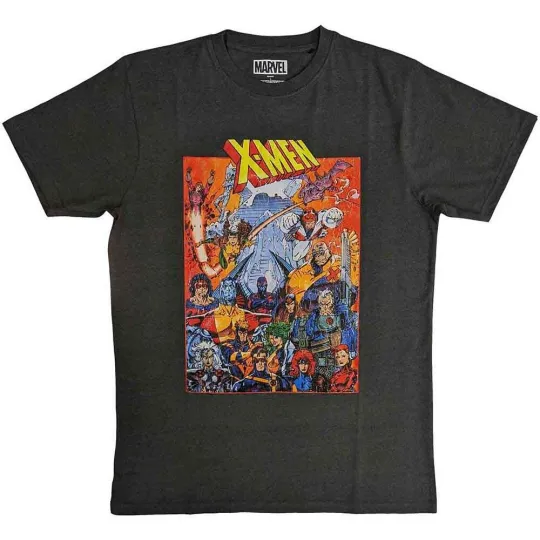 Discover Marvel Comics X-Men Unisex T-Shirt with Full Characters Large