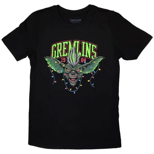 Gremlins Unisex T-Shirt: Stripe 1984 Xmas Lights (X-Large)