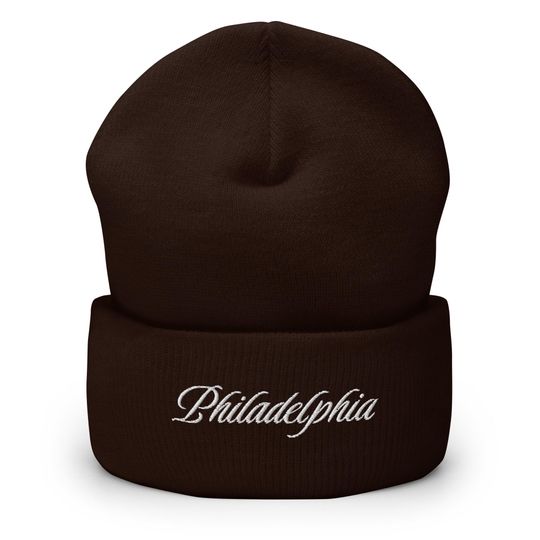 Philly Embroidered Cuffed Beanie