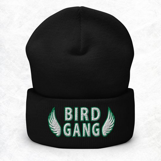Philadelphia Football Embroidered Beanie: Eagles Bird Gang Winter Hat