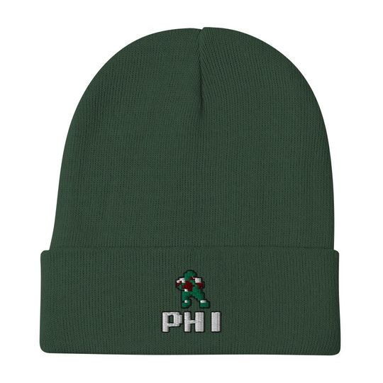 Discover Philadelphia Eagles Tecmo Super Bowl | Embroidered Beanie