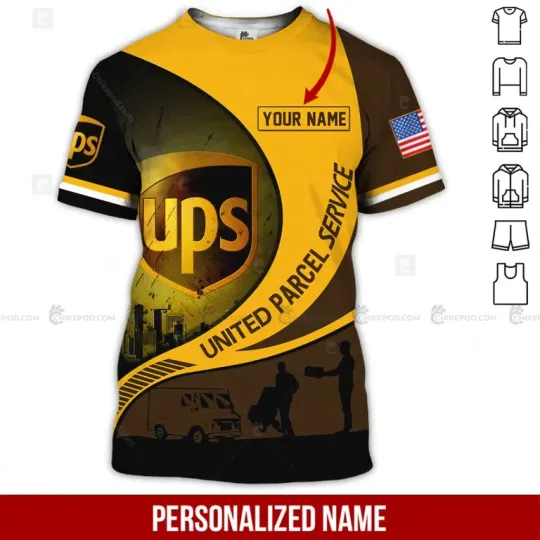 Personalized Name Postal Service 3D All Over Printed Clothes