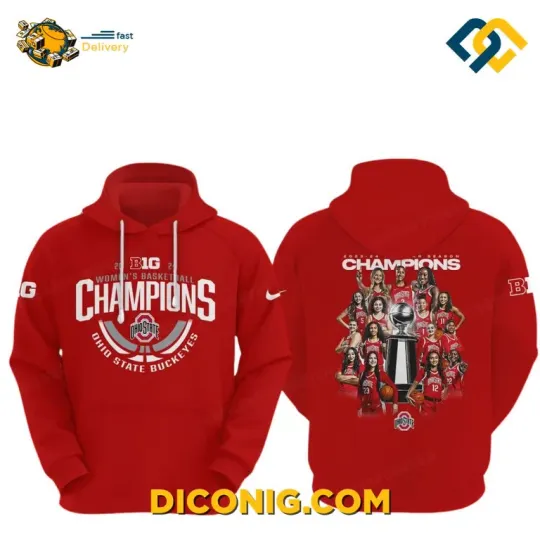 Discover Ohio State Buckeyes Women Basketball Hoodie 2025