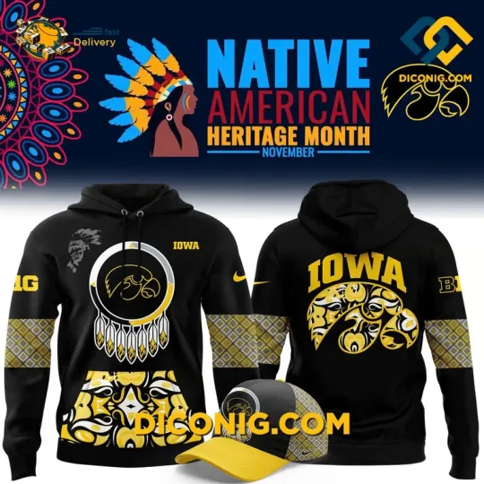 Discover Iowa Hawkeyes Heritage Hoodie 2025 Custom