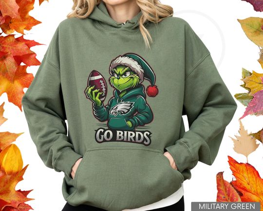 Philadelphia Football Merry Christmas Grinc Sweatshirt Football Fan Shirt Philadelphia Football Fan Tee Eagle Fan Shirt