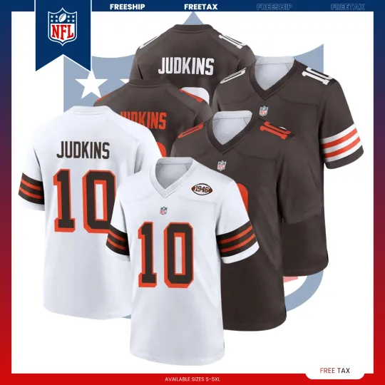 Discover NEW! Quinshon #10 Judkins Cleveland B Name  number Players AOP Gift Fan