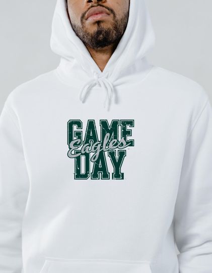 Discover Eagles Game Day Hoodie, Philadelphia Eagles Sweatshirt, Football Fan Apparel, Super Bowl, Mom Gift, Eagles Merchandise, Eagles Baseball