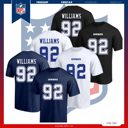 Discover Welcome Quinnen #92 Williams Dallas C Name & Number Players Gift Fan