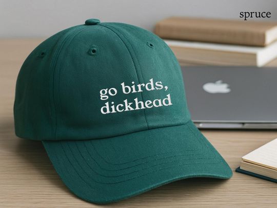 Discover Go Birds Embroidered Dad Cap, Eagles Baseball Cap, Philadelphia Football Hat, Embroidered Eagles Gear, Cooper DeJean, Vintage Eagles Cap