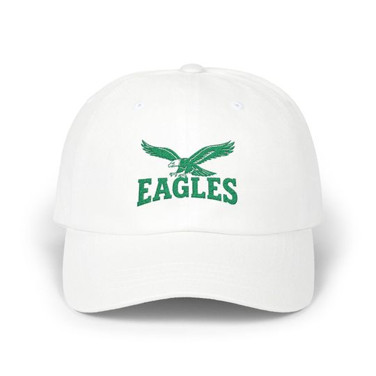 Discover Vintage Philadelphia Eagles Embroidered Hat - Retro Distressed Green Philly Football Cap - Adjustable Game Day Fan Gear