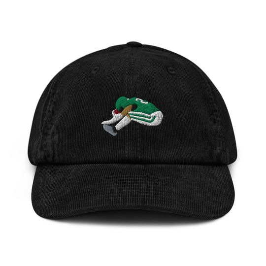 Discover Saquon Barkley Backwards Hurdle Philadelphia Eagles Embroidered Corduroy Hat