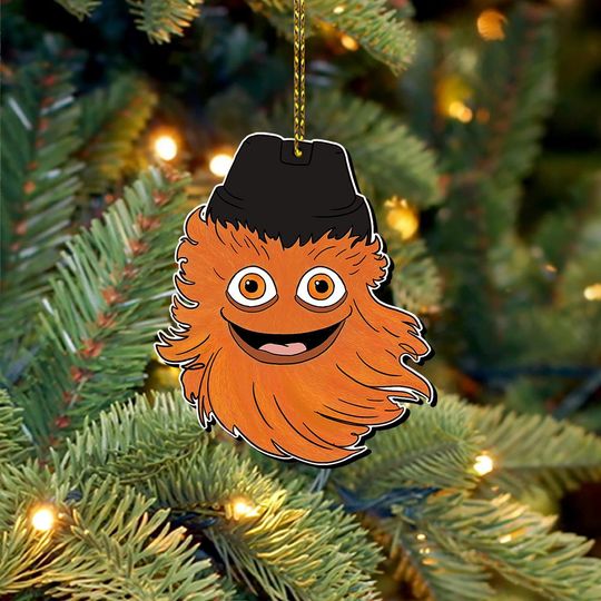Discover Gritty Christmas Ornament, Wood/Acrylic Ornament 2025, Unique Gag Gift