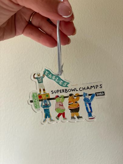 Discover 2025 Eagles Superbowl Champs Ornament