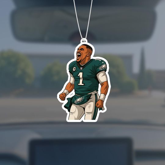 Discover Jalen Hurts Car Air Freshener & Ornament  Perfect gift for a Philadelphia fan!