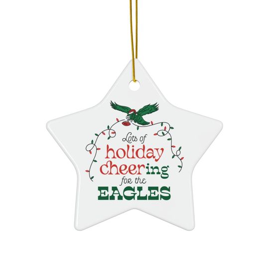 Discover Philadelphia Eagles Holiday Ornament - Ceramic Star