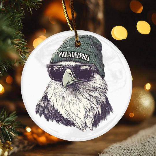 Discover Philadelphia Football Ornament Go Birds Decor Vintage Eagles Fan Christmas Gift Philly Sports Keepsake