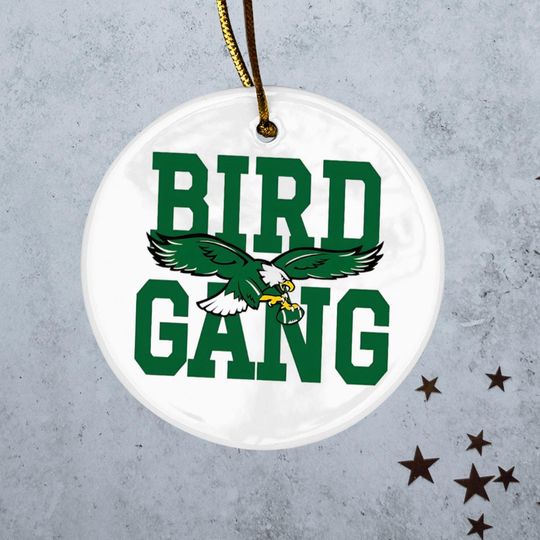 Philadelphia Bird Gang Ornament Fly Eagles Decor Philly Football Gift Xmas Game Day Keepsake