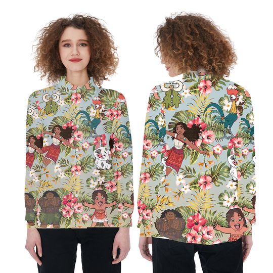 Aloha Beaches Moana Linen Shirt, Disney Princess Gifts, Moana Outfit, Disney Gifts for Women, Moana Merch, Disney Moana Shirt
