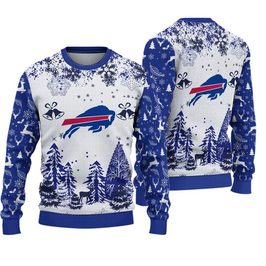 Buffalo Bills Logo Football Team football Special Xmas Tree 2025 Ugly Sweater