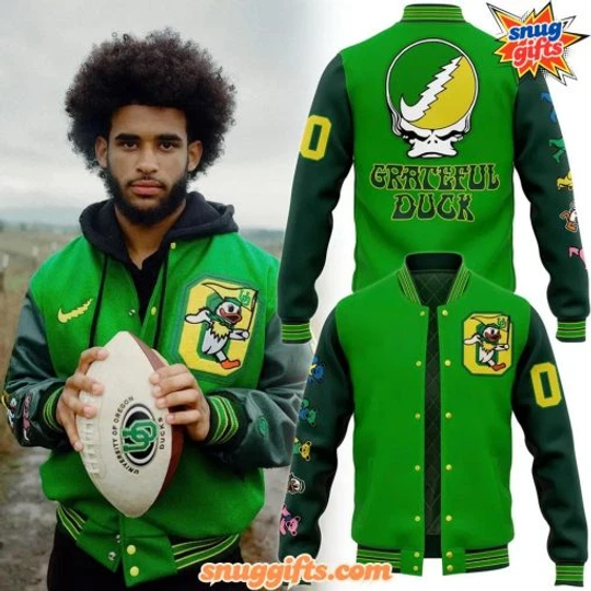 Oreg ducks Grateful Duck Limited Edition Baseball Jacket