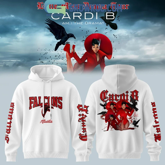 Atlanta Falcon X Cardi B Little Miss Drama Tour 2026 3D Hoodie