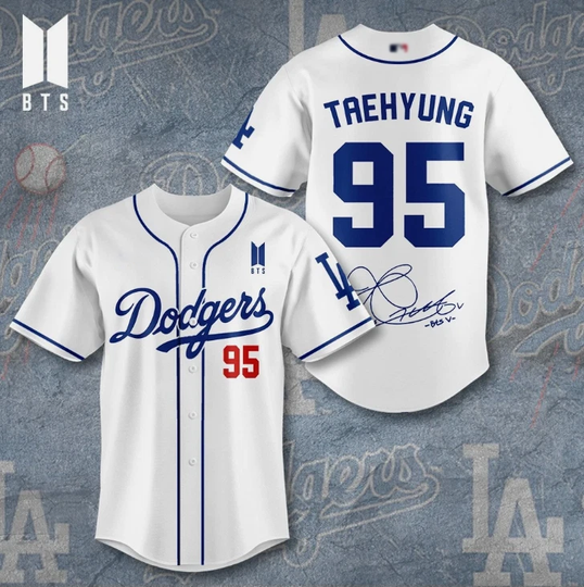 Discover Dodgers x Taehyung 2025 Baseball Jersey