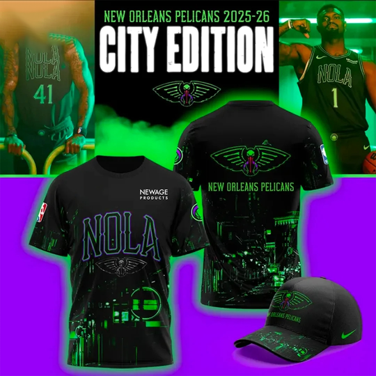 Discover New Orleans Pelicans 2026 City Edition T-Shirt