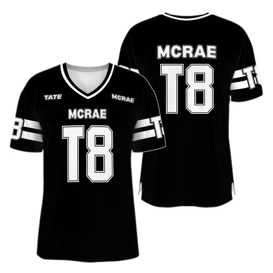 Tate McRae Boxy American Football Jersey | T8 Concert Outfit | Tate Mcrae Merch & Gift Shirt