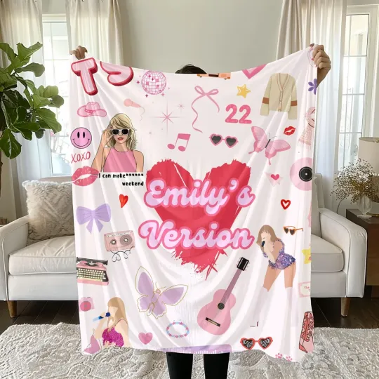 Discover Swift Personalized Girls Fleece Blanket