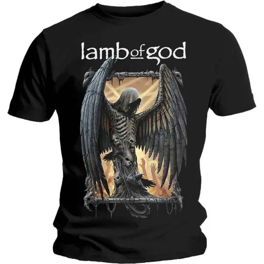 Rockoff Trade Men's Lamb of God Winged Death 3D T-Shirt
