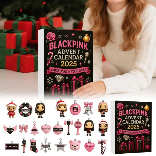 Discover B-Pink Advent Calendar 2025,24Days Christmas Countdown Calendar with 2D Acrylic