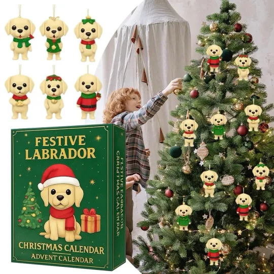 Discover 2D Dog Advent Calendar 2025, 24 Days Unique Dog Advent Calendar Cute