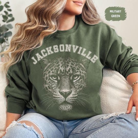 Jacksonville Football Sweatshirt, Vintage Jacksonville Football Crewneck, Unisex Fans Sweater, Team Apparel, Sports Fan Gift