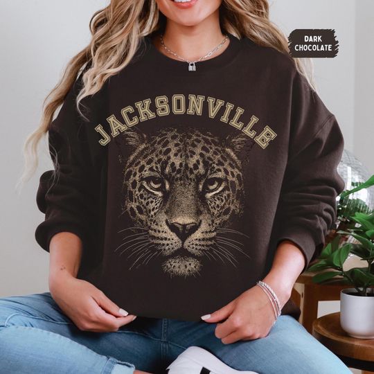 Discover Jacksonville Football Sweatshirt, Vintage Jacksonville Football Crewneck, Unisex Fans Sweater, Team Apparel, Sports Fan Gift