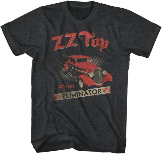 Discover ZZ Top Eliminator Album T-Shirt, Rock Band Music Group, Adult Tee