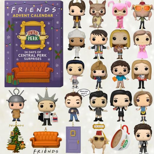 Friends Central Perk Advent Calendar 2025, Funny TV Show Countdown Box For Christmas Fans, 24 Days of Xmas Surprises, Christmas Gifts