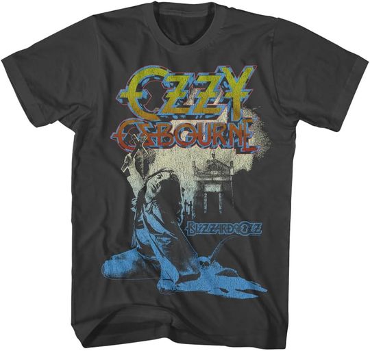 Discover Ozzy Osbourne Blizzard Ozz Mens Short Sleeve T-Shirt Classic Rock Vintage Graphic Tee