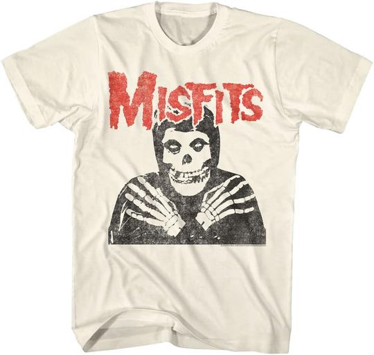 Misfits Skull Crossed Arms Graphic T-Shirt for Men Short Sleeve Classic Rock Vintage Style