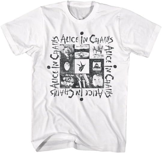 Discover ALC Band T-Shirt Men’s Short Sleeve Multi Album Art 90s Music Vintage Graphic Tee
